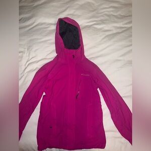 LIKE NEW Columbia rain jacket - pink XS